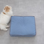 Catbedmatカバー Saxony Blue×Brown Piping