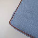 Catbedmatカバー Saxony Blue×Brown Piping