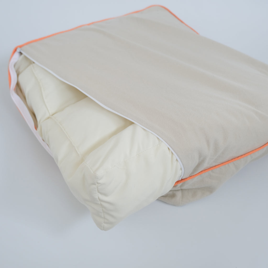 【予約】Catbedmatカバー　セミスウェード×Orangepiping