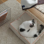 【予約】Catbedmatカバー　セミスウェード×Orangepiping