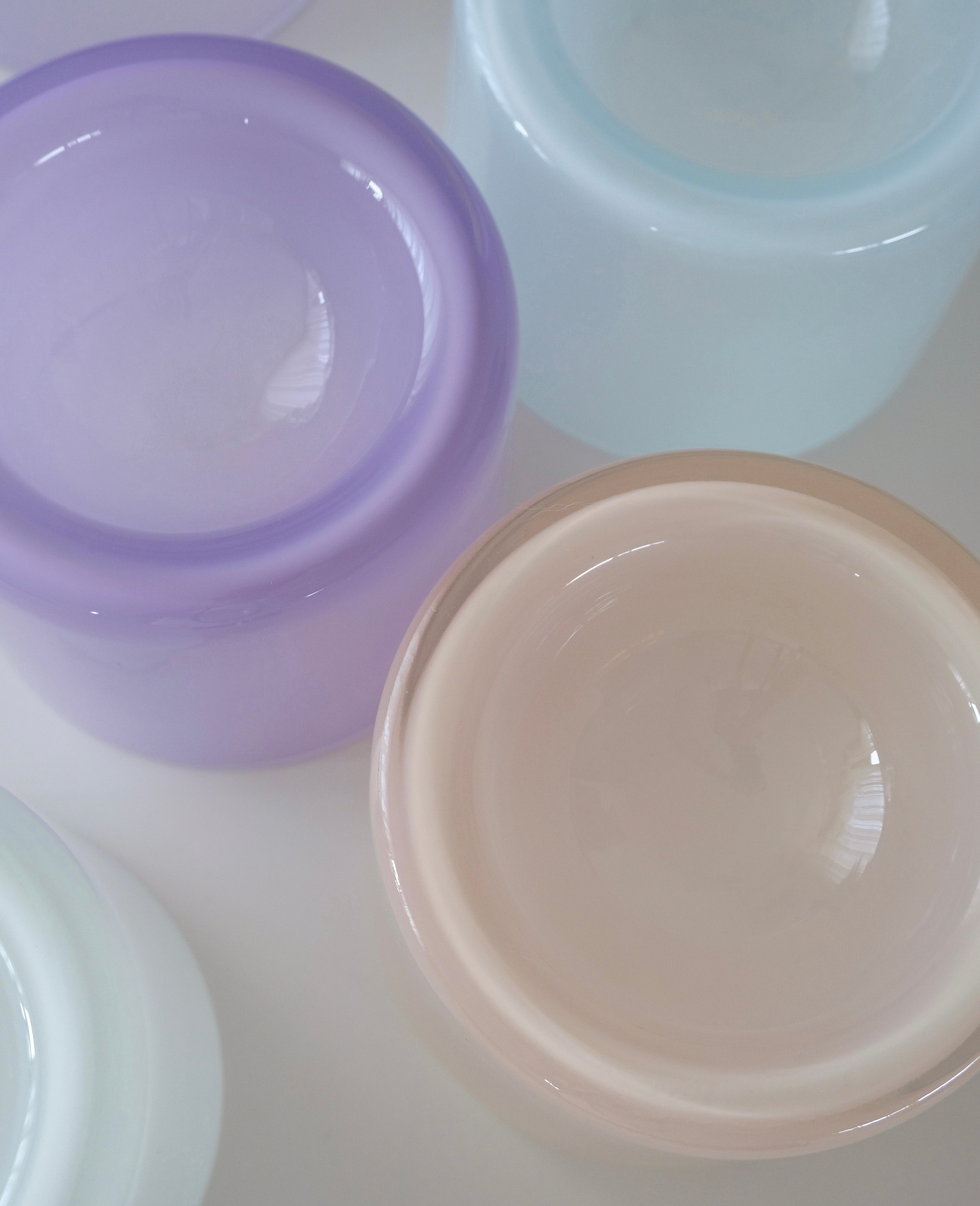 Glass Food Bowl／Peach