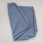 Catbedmatカバー Saxony Blue×Brown Piping